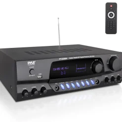 Wireless Bluetooth Streaming Stereo Receiver Amplifier with FM<Pyle Outlet
