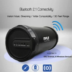 Wireless Boombox Tube Speaker System<Pyle Hot