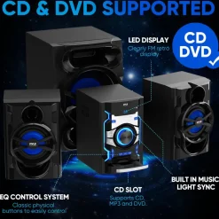 Wireless Bt Streaming Dvd Stereo System<Pyle Online