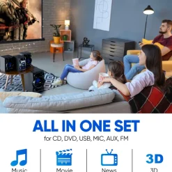 Wireless Bt Streaming Dvd Stereo System<Pyle Online