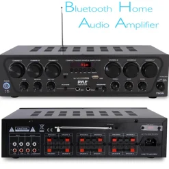Wireless 6-Ch. Stereo Amplifier 750W Bluetooth Streaming USB/AUX<Pyle Clearance