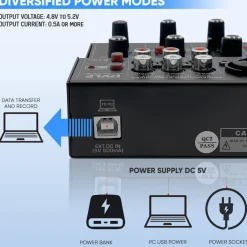 Wireless 4-Channel Audio Mixer - Bluetooth, USB Interface, Echo Effect<Pyle