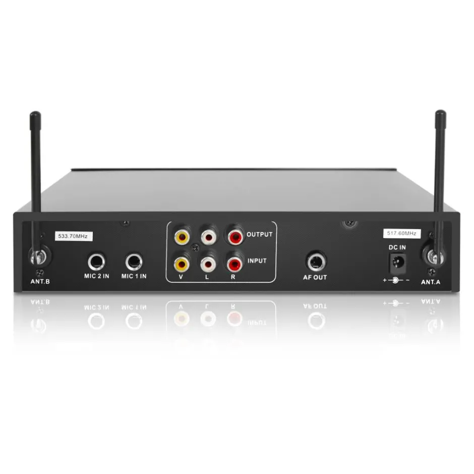 Wireless Karaoke Mic Set, Bluetooth Streaming, Dual Mics, MP3/USB/SD Readers<Pyle Discount