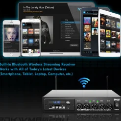 Wireless Karaoke Mic Set, Bluetooth Streaming, Dual Mics, MP3/USB/SD Readers<Pyle Discount