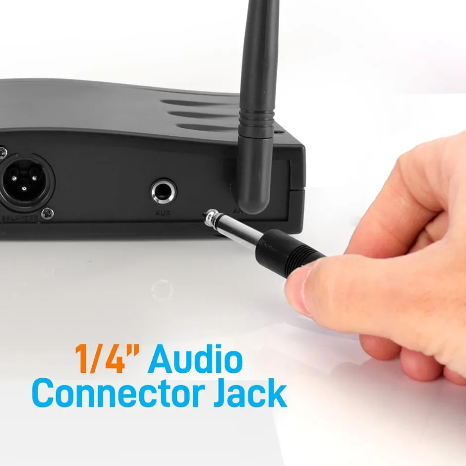 Wireless Mic System - Pro Audio, UHF, USB Powered, Compact Design<Pyle Clearance