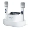 Wireless Mic System 160ft Range Rechargeable UHF Receiver 100 Channels<Pyle Clearance