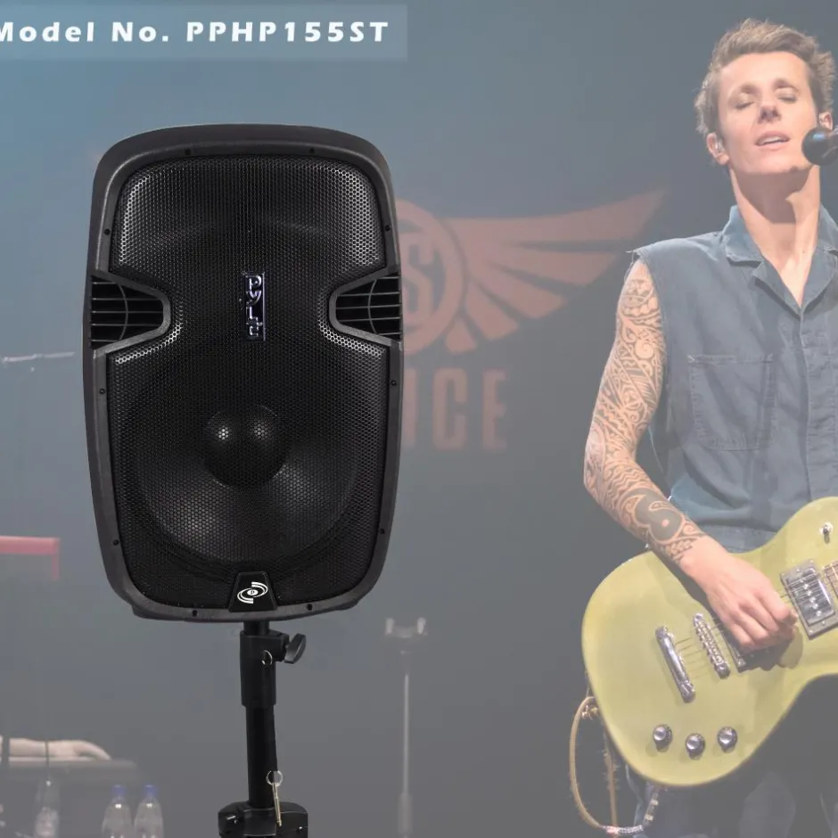 Wireless PA Speaker System 1500W Bluetooth 15" Woofer USB/SD Readers<Pyle