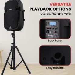 Wireless PA System 1000W Bluetooth Dual 10