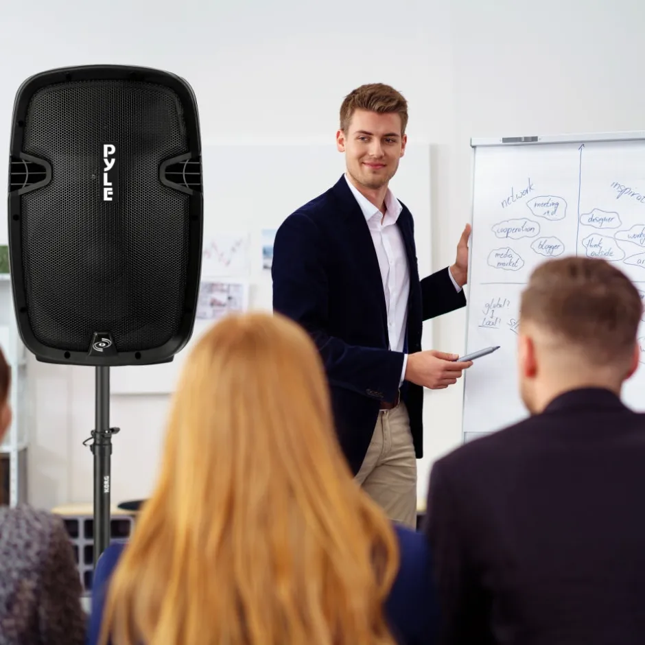 Wireless Portable PA Speaker 1000W Bluetooth 12" Subwoofer Dual System<Pyle Online
