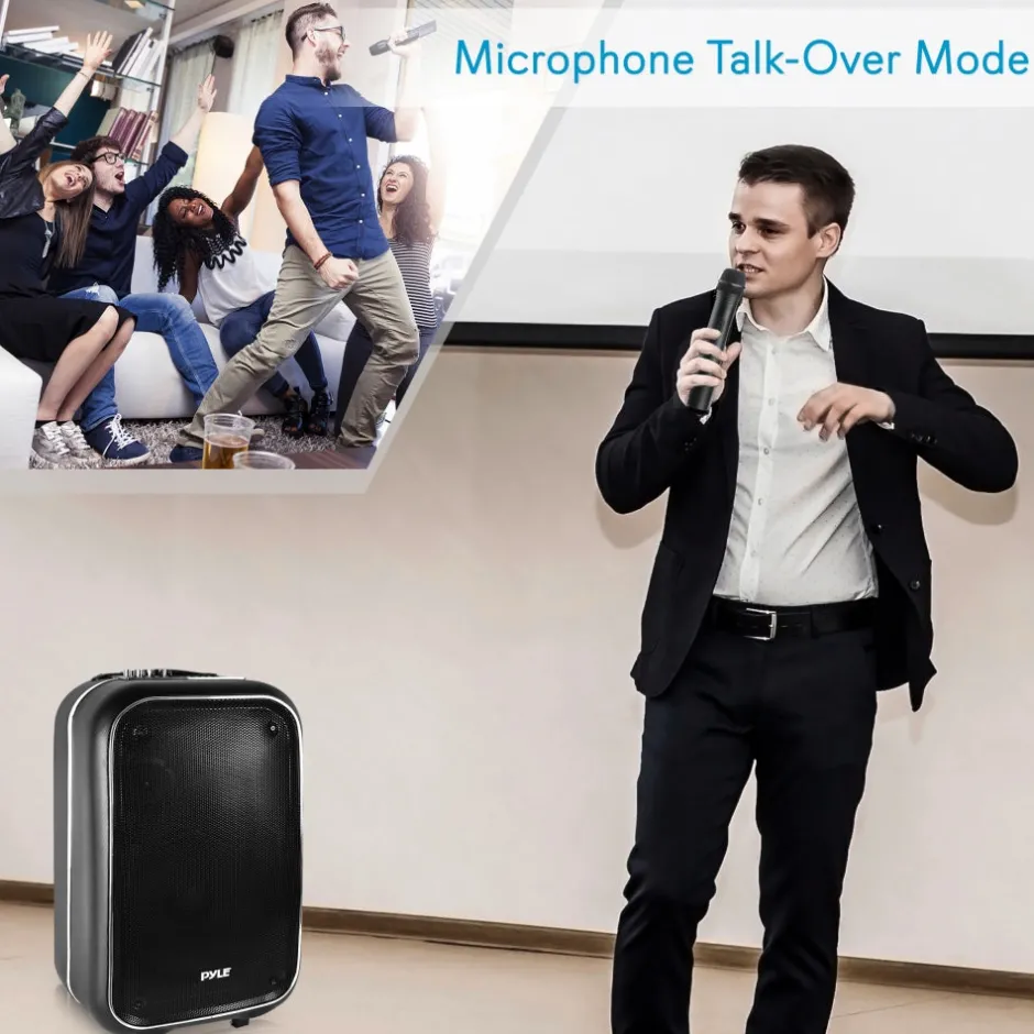 Wireless Portable PA Speaker - 400W Rechargeable Bluetooth System<Pyle Online