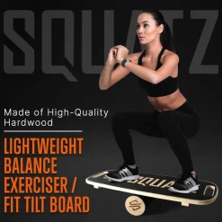 Wooden Balance Board, Relieve Stress, Non-Slip Hardwood Surface<SQUATZ Discount
