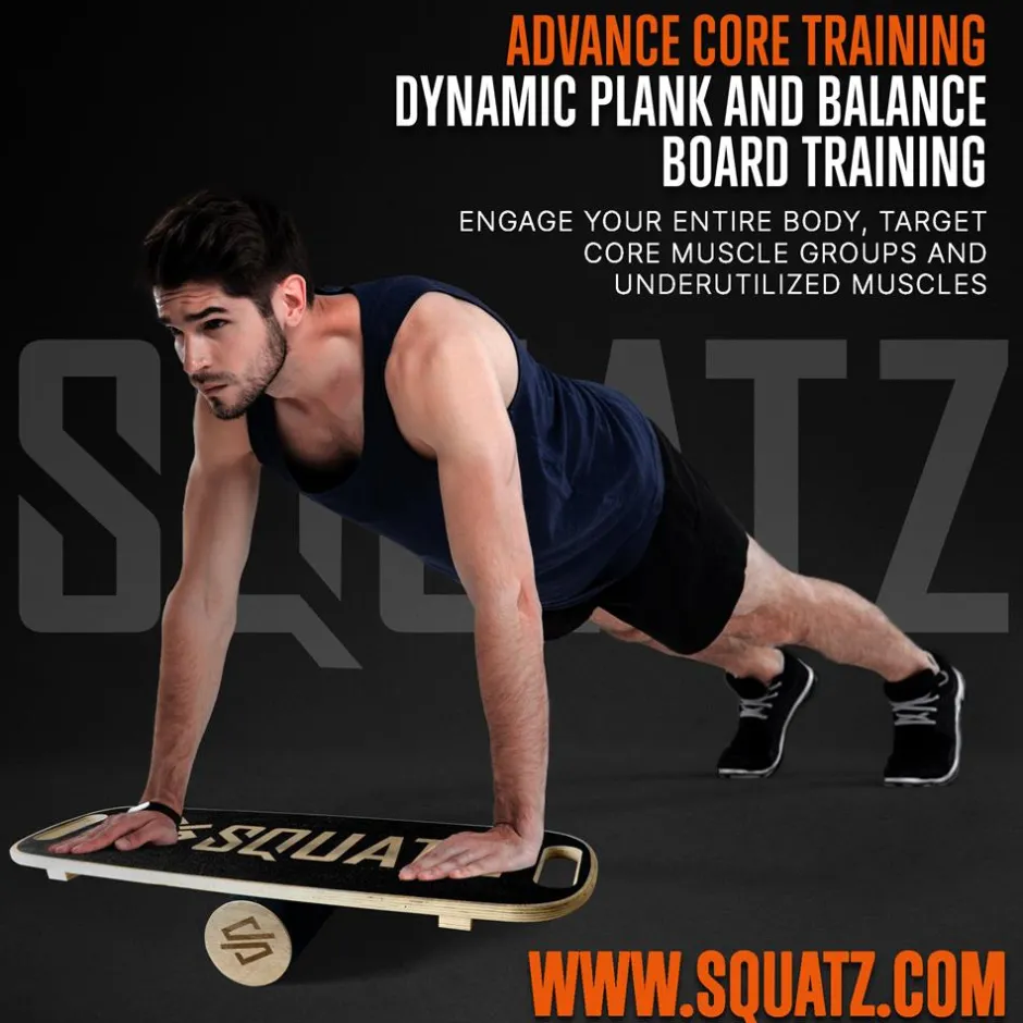 Wooden Balance Board, Relieve Stress, Non-Slip Hardwood Surface<SQUATZ Discount