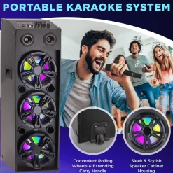 3X10” Wireless Karaoke Pa Speaker System<Pyle Hot