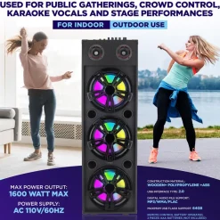 3X10” Wireless Karaoke Pa Speaker System<Pyle Hot
