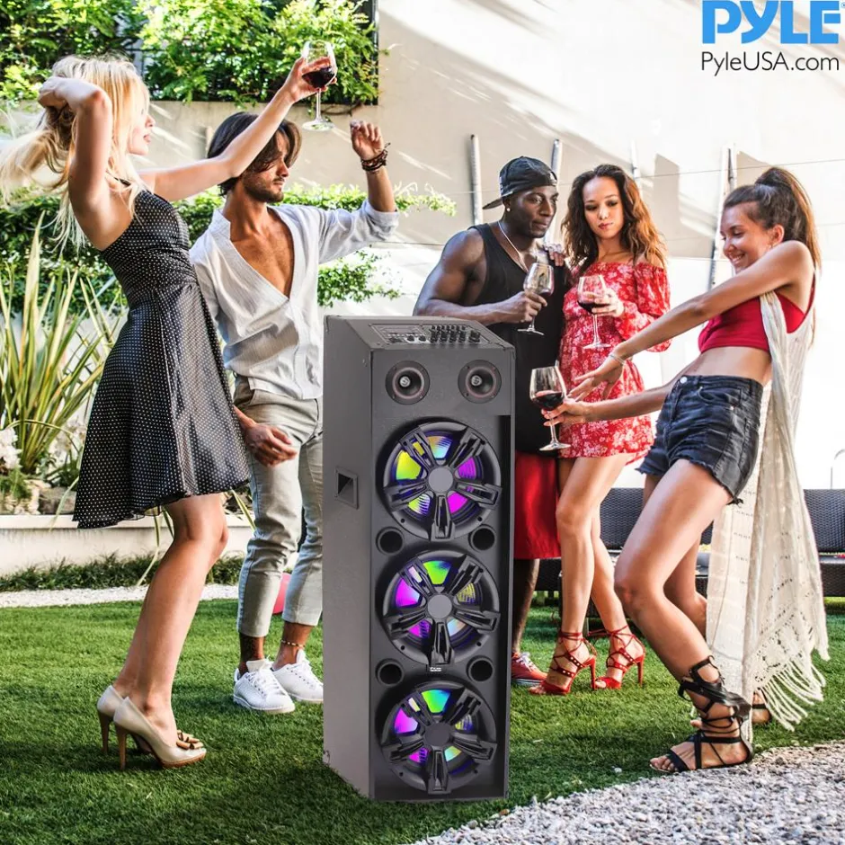 3X10” Wireless Karaoke Pa Speaker System<Pyle Hot